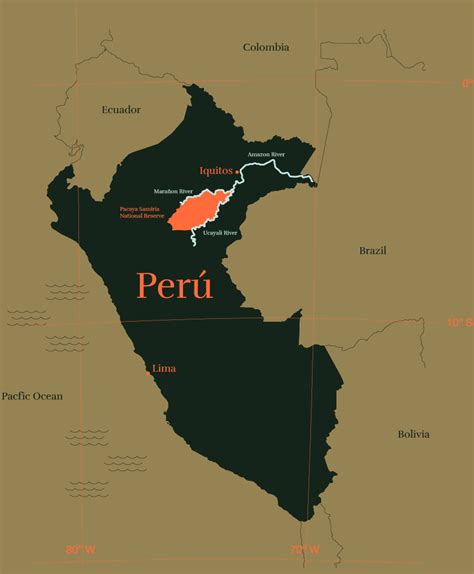 Amazon Peru Map