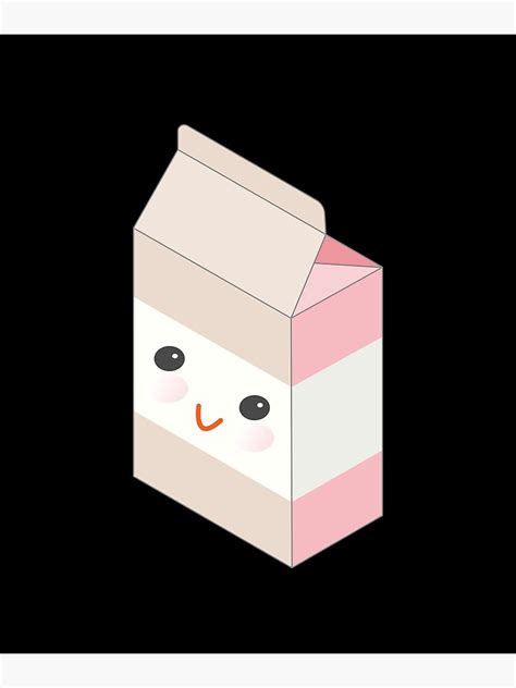 Kawaii Milk Carton Box Poster For Sale By Ciaobebo Redbubble