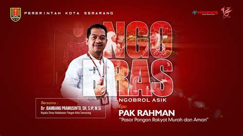 NGOBRAS PAK RAHMAN PASAR PANGAN RAKYAT MURAH DAN AMAN YouTube