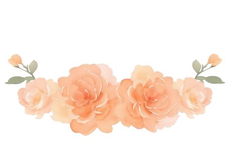 Peach roses bouquet clip art 27131780 PNG