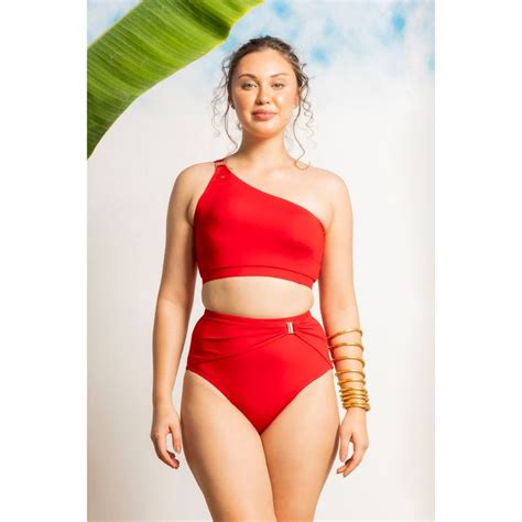 Buy Erotissch Women Red Solid Bikini Swim Top Bottom Set Of Online