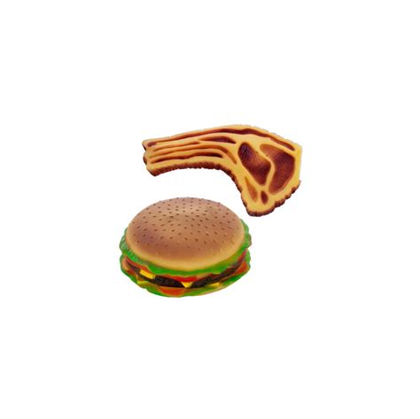 36 Pieces Squeaky Hamburger And Steak Dog Toy Pet Toys At