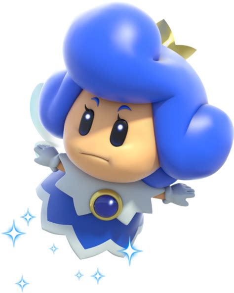 Image 480px Blue Fairy Artwork Super Mario 3d World Png Fantendo