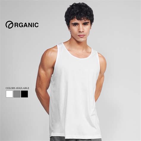 Organic Cotton Sando For Men Tops Shirt Tank Sleeveless Korean Top