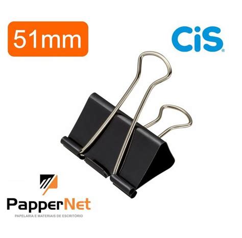 Prendedor De Papel Preto Cis Binder Cis Prendedor De Papel