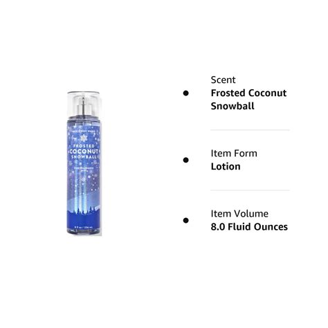 Buy Bath Body Works Frosted Coconut Snowball Fine Fragrance Body Mist