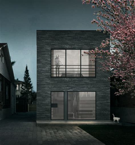 Grey Bricks House Andrea Pieretti Cgarchitect Architectural