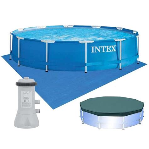 Piscina Intex Litros Estrutural Arma O Filtro V Capa E