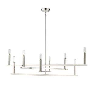 Edvivi Chiara Light Antique Silver Rectangular Glam Chandelier With