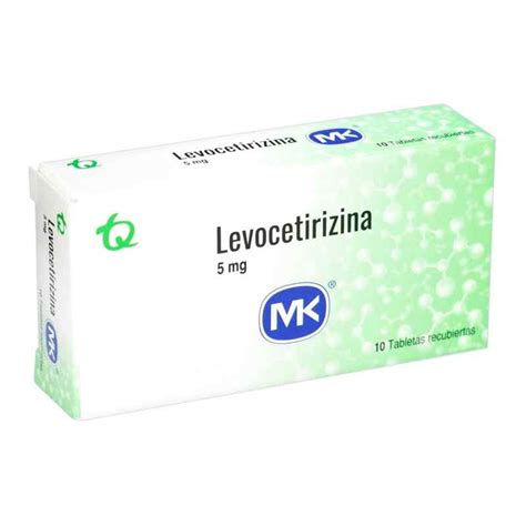 LEVOCETIRIZINA 5 MG CAJA X 10 TABLETAS MK