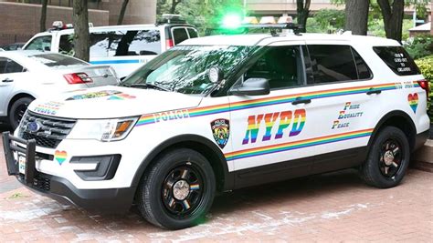 Nypd Cop Car Goes Rainbow For Gay Pride Car News Carsguide