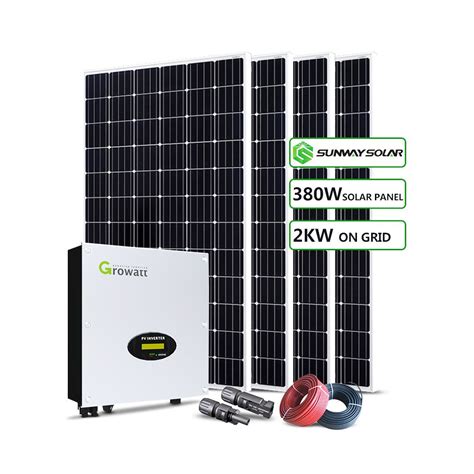 China 2kw Solar Power System 2 Kw Solar Panel System Home 2000w On Grid