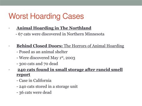 PPT - Animal Hoarding PowerPoint Presentation, free download - ID:1537980