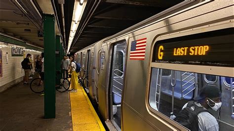 IND Crosstown Line Special R160 G Train Relaying At Nassau Avenue