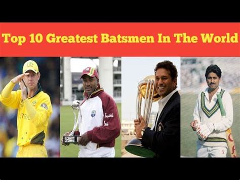 Top 10 Greatest Batsmen In The World All Time YouTube