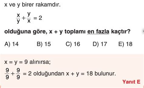 Temel Kavramlar Konu Anlatımı Test Soruları Çözümleri Tyt Matematik