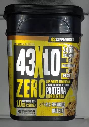 43 Proteina Zero Hidrolizada 10 Kg 264 Servs Todos Sabores