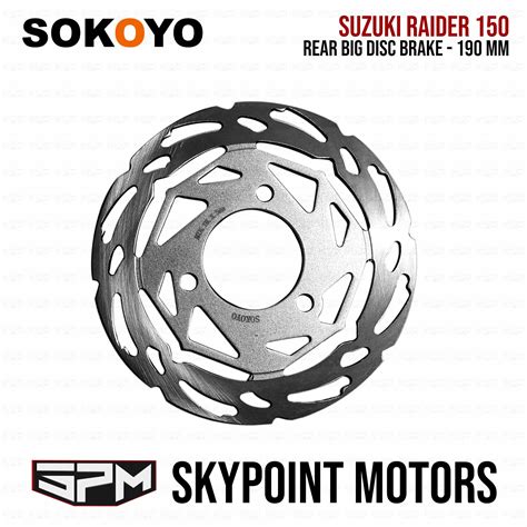 Sokoyo Rear Big Disc Brake 190mm For Suzuki Raider 150 Carb P0006 9702 515 Lazada Ph