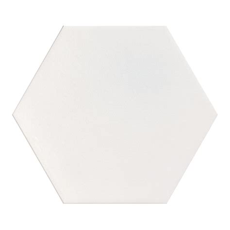 19x22 Hexagon Argos White Matte Porcelain Tile