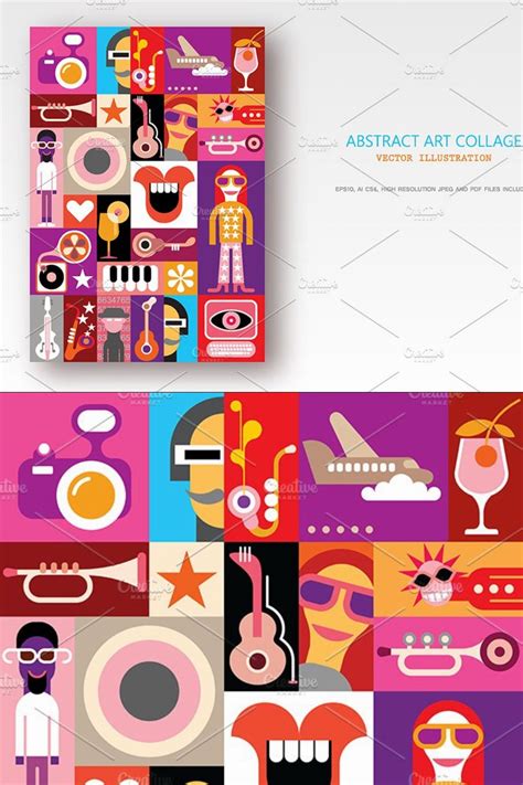 Music Festival Pop Art Collage – MasterBundles