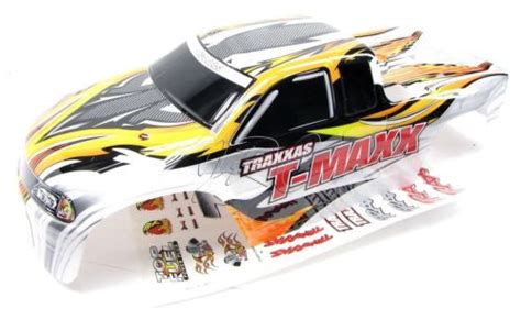 Classic T Maxx 25 Body Shell White Orange And Decals Prographix Traxx