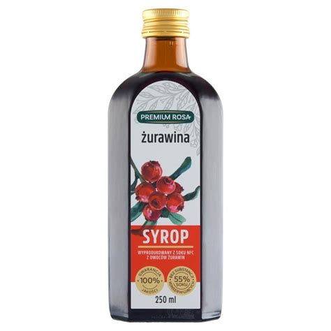 Premium Rosa Syrop żurawina 250 ml Zakupy online z dostawą do domu