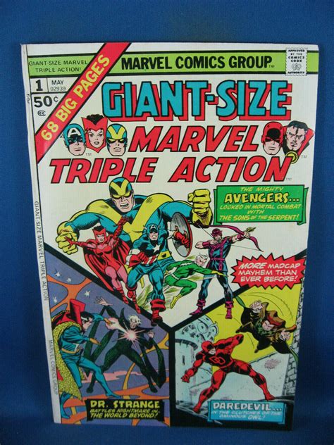 Giant Size Marvel Triple Action Avengers Vf Comic Books