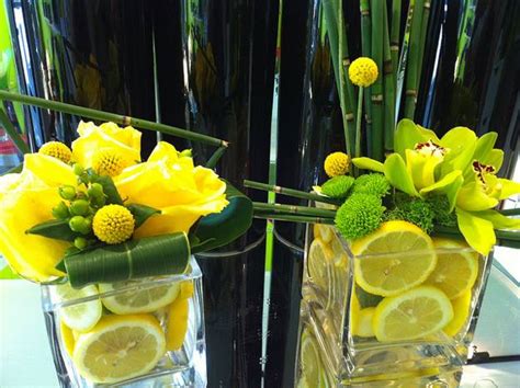 15 Colorful Floral Arrangements With Lemons Creating Unique Table Centerpieces