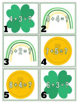 St Patricks Day Addition And Subtraction Scoot Bundle By Kaitlyn Torres