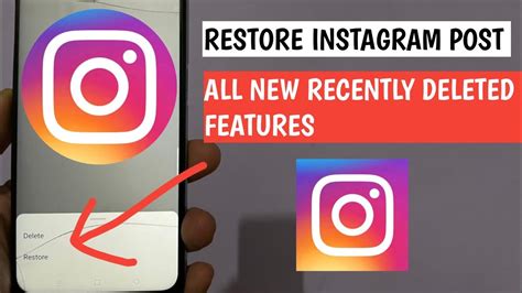 How To Restore Recently Deleted Post On Instagram Instagram Latest Updates Youtube