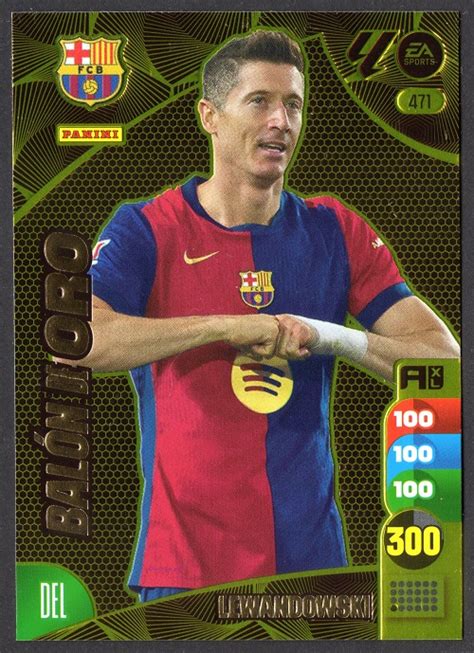 Bal N De Oro Robert Lewndowski Fc Barcelona Cromo Adrenalyn Xl