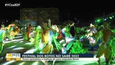 Bom Dia Par Apresenta O De Boto No Festival Do Sair Em Santar M