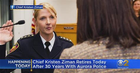 Chief Kristen Ziman Retiring After 30 Years With Aurora Police Cbs Chicago