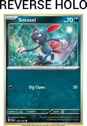 Karta Pokemon Sneasel PAL 133 133 193 R Holo Chorzów Kup teraz