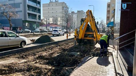 Continuă lucrările de modernizare a infrastructurii pietonale din oraș