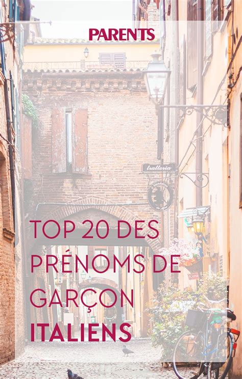 Pr Noms De Gar On Italiens Top Des Pr Noms Masculins Italiens