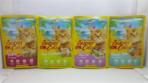 Jual Supercat Pouch Kitten Gr Makanan Kucing Basah Petshop Indonesia