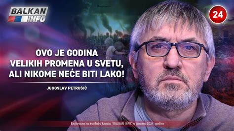 INTERVJU Jugoslav Petrušić Ovo je godina velikih promena u svetu to