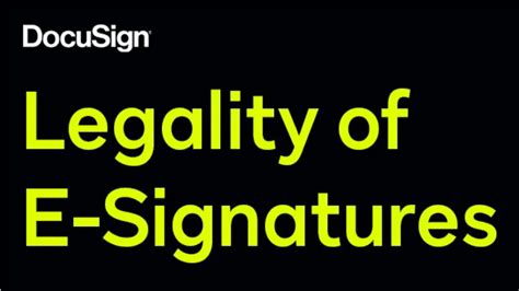 Legality of E-Signatures | ComputerHerald - Technology Intelligence Delivered