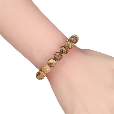 Bracelet Mm Tiger Eye Cm Bracelet Lastique Perles En Pierre