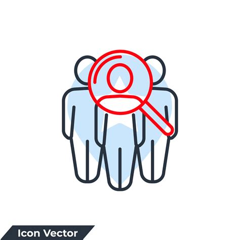 audience icon logo vector illustration. target with audience symbol ...