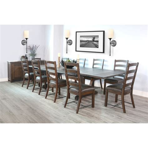 Lark Manor Ameet Piece Extendable Double Pedestal Dining Set Wayfair