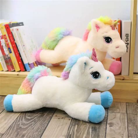 Soft Rainbow Unicorn Plush Toy 80 cm Adorable Plush Unicorn Stuffed ...