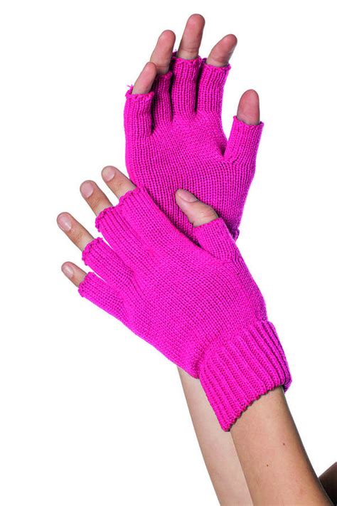 Fingerløse Handsker Neonpink til 49 kr på Temashop dk