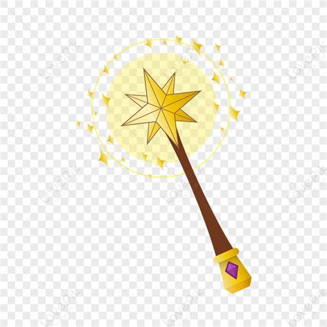 Golden Magic Wand Clip Art,wish,star,fantasy PNG Transparent Background ...