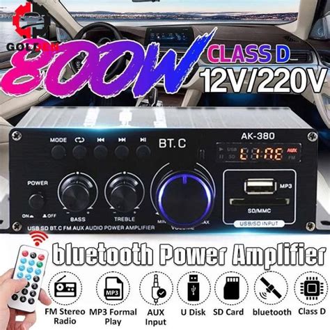 Power Amplifier Lepy Amplifier Speaker 2 Channel 20W Bluetooth Mini