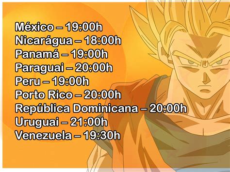 Horarios Dragon Ball Super Dragon Ball Super Capitulos