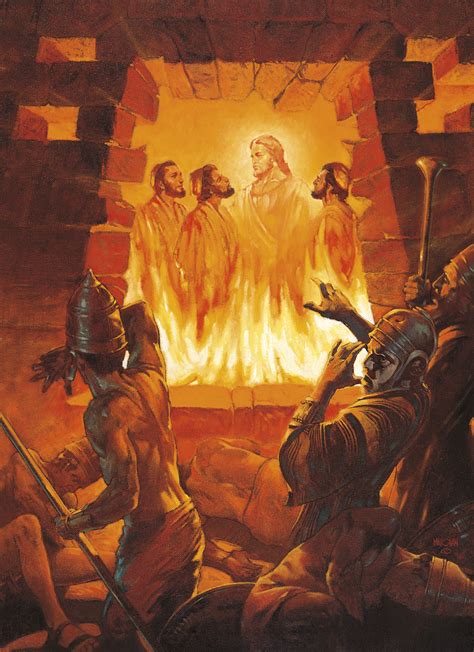 Three Men in the Fiery Furnace (Shadrach, Meshach, and Abednego in the ...