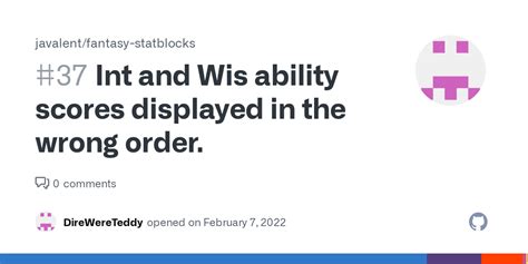 Int And Wis Ability Scores Displayed In The Wrong Order · Issue 37