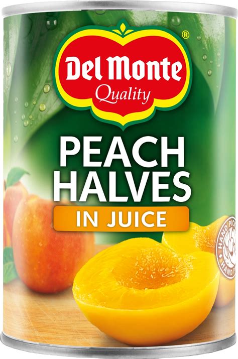 Del Monte Peach Halves In Juice 415g Holleys Fine Foods